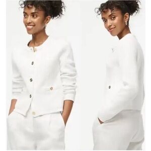 J Crew Factory Cotton lady jacket cardigan sweater
